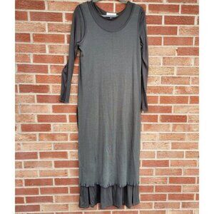 J. Jill Maxi Dress Women's Size Small Green Layered Lagenlook